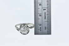 Load image into Gallery viewer, 14K 0.21 Ct Round Diamond Cluster Bypass Ring White Gold