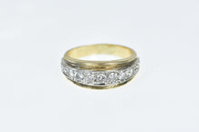 Load image into Gallery viewer, 14K 0.87 Ctw Men&#39;s Vintage Diamond Wedding Band Ring Yellow Gold