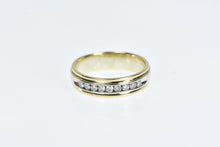 Load image into Gallery viewer, 14K 0.50 Ctw Men&#39;s Two Tone Diamond Wedding Ring Yellow Gold