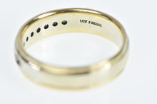 Load image into Gallery viewer, 14K 0.50 Ctw Men&#39;s Two Tone Diamond Wedding Ring Yellow Gold