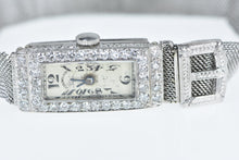 Load image into Gallery viewer, Platinum 1.50 Ctw Art Deco Diamond Mesh Chain Women&#39;s Watch