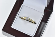 Load image into Gallery viewer, 14K 0.16 Ct Diamond Solitaire Vintage Engagement Ring Yellow Gold