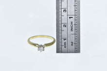 Load image into Gallery viewer, 14K 0.16 Ct Diamond Solitaire Vintage Engagement Ring Yellow Gold