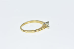 14K NOS Vintage 3.7mm Engagement Setting Ring Yellow Gold