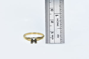 14K NOS Vintage 4.0mm Engagement Setting Ring Yellow Gold