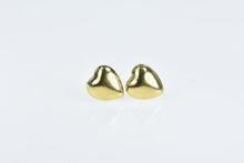 Load image into Gallery viewer, Gold Filled Puffy Heart Love Symbol Vintage Stud Earrings