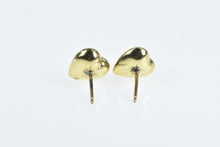 Load image into Gallery viewer, Gold Filled Puffy Heart Love Symbol Vintage Stud Earrings