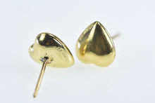 Load image into Gallery viewer, Gold Filled Puffy Heart Love Symbol Vintage Stud Earrings