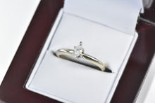 Load image into Gallery viewer, 14K 0.21 Ct Marquise Diamond Solitaire Engagement Ring White Gold