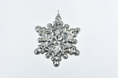 Sterling Silver 1971 Gorham Snowflake Christmas Star Ornament