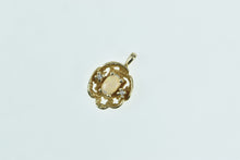 Load image into Gallery viewer, 14K Vintage Opal Diamond Accent Textured Nugget Charm/Pendant Yellow Gold