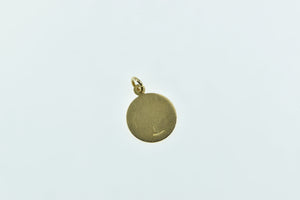 18K Virgin Mary Christian Faith Symbol Religious Charm/Pendant Yellow Gold