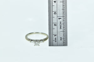 14K 0.40 Ctw Diamond Princess Engagement Ring Yellow Gold