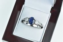 Load image into Gallery viewer, Platinum 2.55 Ctw Sapphire Diamond Engagement Set Ring