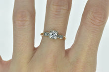 Load image into Gallery viewer, 14K 0.55 Ctw Diamond 1940&#39;s Engagement Ring Yellow Gold