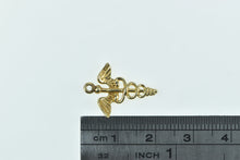 Load image into Gallery viewer, 14K Caduceus Medical Symbol Nurse Doctor Charm/Pendant Yellow Gold