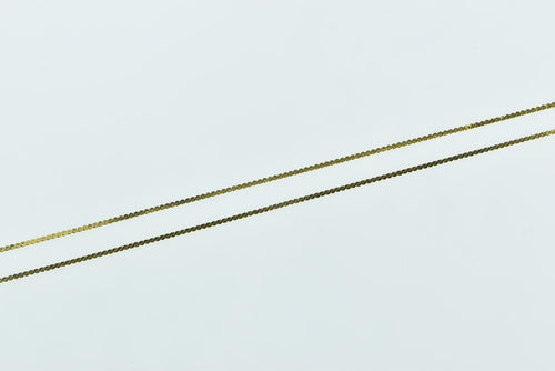 14K 0.3mm Serpentine Chain Flat Wavy Link Necklace 16