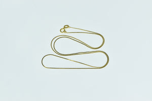 14K 0.3mm Serpentine Chain Flat Wavy Link Necklace 16" Yellow Gold