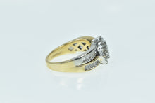 Load image into Gallery viewer, 14K Square Cluster Diamond Baguette Vintage Ring Yellow Gold