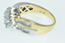Load image into Gallery viewer, 14K Square Cluster Diamond Baguette Vintage Ring Yellow Gold