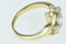 Load image into Gallery viewer, 14K 0.37 Ctw Diamond Three Stone Bypass Ring Yellow Gold