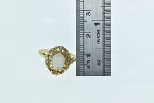 Load image into Gallery viewer, 14K Ornate Oval Natural Opal Filigree Statement Ring Yellow Gold