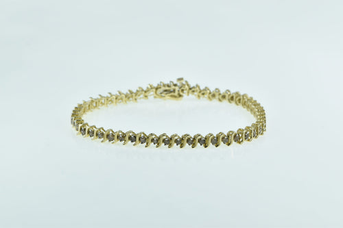 10K 1.00 Ctw Diamond Classic Vintage Tennis Bracelet 7