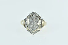 Load image into Gallery viewer, 10K 1.70 Ctw Baguette Halo Diamond Cluster Ring Yellow Gold