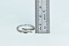 Load image into Gallery viewer, 10K Graduated Diamond Split Band Statement Ring White Gold