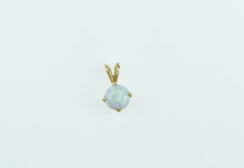 Load image into Gallery viewer, 14K Vintage Round Syn. Opal Statement Pendant Yellow Gold
