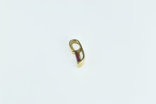 Load image into Gallery viewer, 14K Oval Ruby Diamond Vintage Statement Pendant Yellow Gold