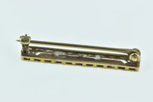 Load image into Gallery viewer, 14K Art Deco Floral Vintage Ornate Bar Pin/Brooch White Gold