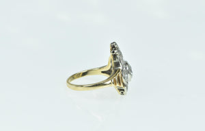 14K 1.83 Ctw OEC Victorian Diamond Engagement Ring Yellow Gold