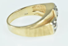 Load image into Gallery viewer, 14K 0.95 Ctw 1960&#39;s Diamond Men&#39;s Bypass Ring Yellow Gold