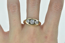 Load image into Gallery viewer, 14K 1.22 Ctw Three Stone Diamond Men&#39;s Ring Yellow Gold