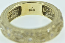 Load image into Gallery viewer, 14K 0.82 Ctw Diamond Encrusted Ornate Band Ring Yellow Gold