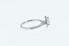 Load image into Gallery viewer, 14K 0.75 Ctw Pear Diamond Halo Engagement Ring White Gold