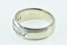 Load image into Gallery viewer, 14K 0.50 Ctw Diamond Men&#39;s Wedding Band Ring White Gold