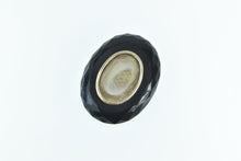 Load image into Gallery viewer, 10K Black Onyx Oval Victorian Mourning Stone Yellow Gold