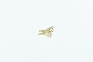 14K Filigree Butterfly Cut Out Change Symbol Charm/Pendant Yellow Gold