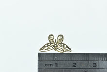 Load image into Gallery viewer, 14K Filigree Butterfly Cut Out Change Symbol Charm/Pendant Yellow Gold