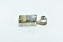 Load image into Gallery viewer, Sterling Silver Bumblebee Jasper Cat&#39;s Eye Southwestern Pendant
