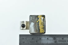 Load image into Gallery viewer, Sterling Silver Bumblebee Jasper Cat&#39;s Eye Southwestern Pendant