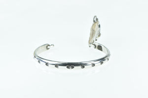 Sterling Silver J Howe Black Onyx Cowboy Boot Bangle Bracelet 7"