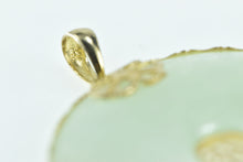 Load image into Gallery viewer, 14K Chinese Jade Bi Happiness Fortune Round Pendant Yellow Gold