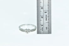 Load image into Gallery viewer, 10K Heart Diamond Love Symbol Promise Ring White Gold