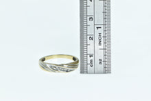 Load image into Gallery viewer, 10K Diamond Grooved Wavy Wedding Band Ring White Gold
