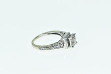 Load image into Gallery viewer, 10K Princess Diamond Halo Engagement Promise Ring White Gold