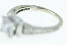 Load image into Gallery viewer, 10K Princess Diamond Halo Engagement Promise Ring White Gold