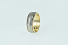 Load image into Gallery viewer, Gold Filled 7.3mm Two Tone Vintage Wedding Band Ring